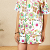 Luxever Sanganeri Print Shorts for Women & Girls