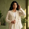 Luxever Women's Embroidered Cotton Shirt