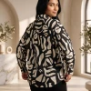 Luxever Women's Abstract Printed Cotton Shirt
