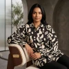 Luxever Women's Abstract Printed Cotton Shirt