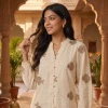 Luxever Women's Floral Embroidered Cotton Top