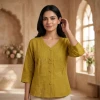 Luxever Women's Embroidered Cotton Top