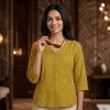 Luxever Women's Embroidered Cotton Top