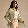 Luxever Women's Embroidered Cotton Shirt