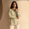 Luxever Women's Embroidered Cotton Shirt