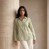 Luxever Women's Embroidered Cotton Shirt