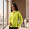 Luxever Women's Side Tie Cotton Shirt