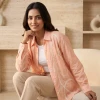 Luxever Women's Embroidered Cotton Shirt