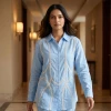 Luxever Women's Embroidered Cotton Shirt