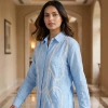 Luxever Women's Embroidered Cotton Shirt