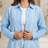 Luxever Women's Embroidered Cotton Shirt
