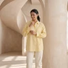Luxever Lemon Yellow Cotton Shirt for Women