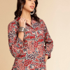 Sanganeri Girls/Women Red Shirts