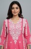 Women's Cotton Chikankari Anarkali Kurta Set with Pants & Dupatta